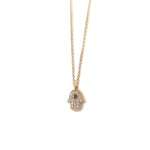 Load image into Gallery viewer, Cubic Zirconia Hamsa Necklace
