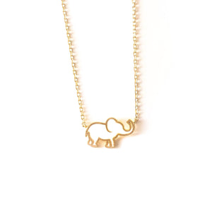 Elephant Cutout Necklace
