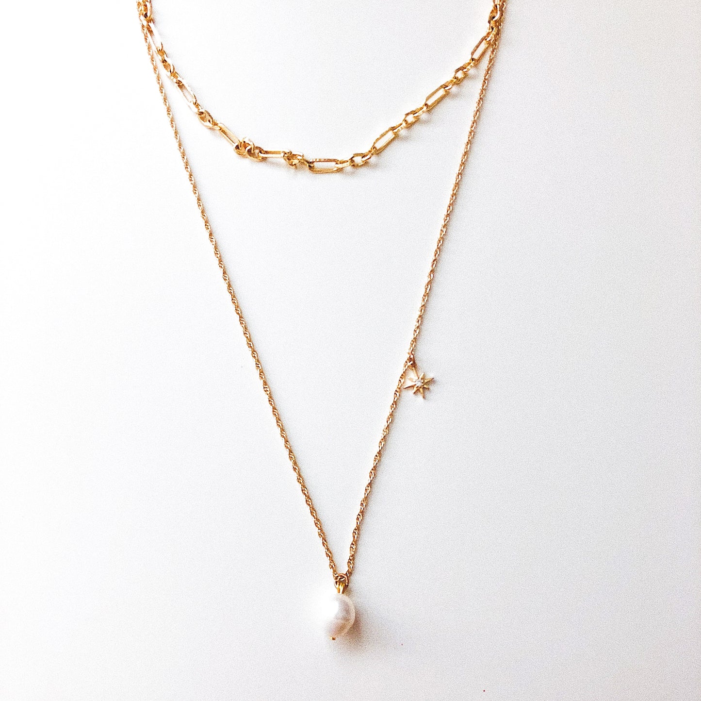 Baroque Pearl Layer Necklace