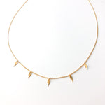 Load image into Gallery viewer, Mini Lightning Bolts Necklace

