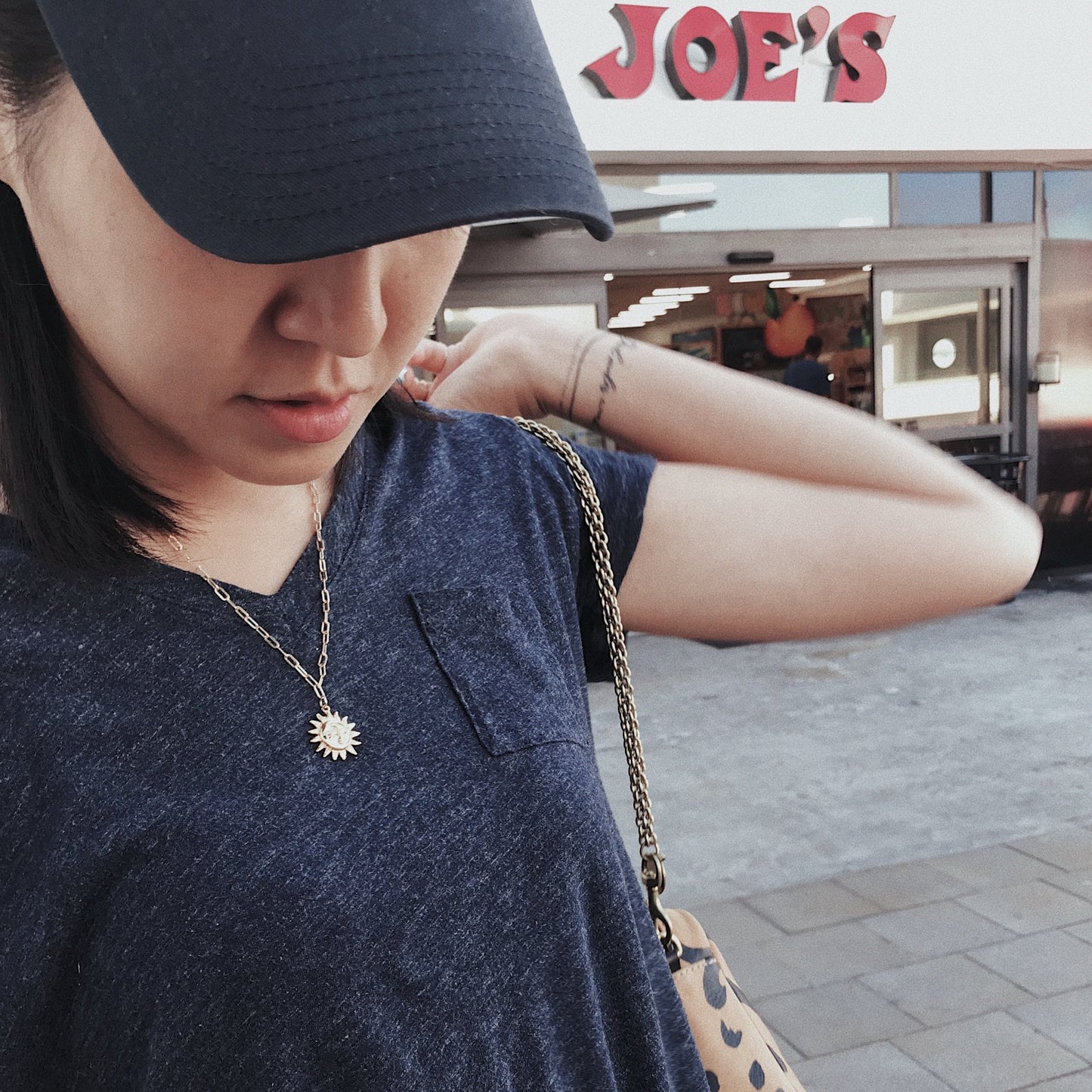 Sun + Crescent Moon Necklace